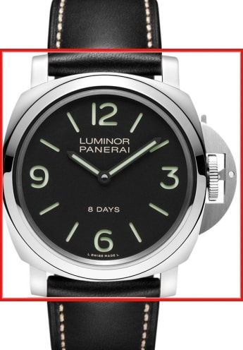 Officine Panerai Luminor 44 mm PAM560 LUMINOR BASE 8 DAYS Stahl 44MM Sports Watch Rattrapante