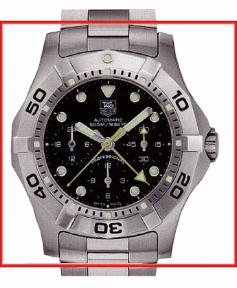 Tag Heuer Aquagraph CN211A.BA0353 Sports Watch Rattrapante